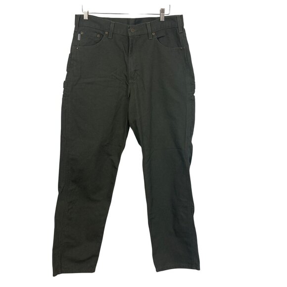Carhartt Mens Relaxed Fit Utility Work Pants 36x32 Cotton Green Durable New - Picture 1 of 8